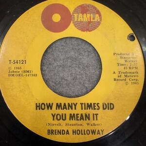 Brenda Holloway You Can Cry On‎ My Shoulder Tamla T-54121 45 RPM Soul Vinyl 1965